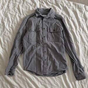 Goodfellow Grey Flannel Button-Up Shirt